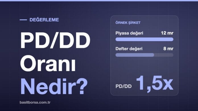 PD/DD oranı: piyasa değeri ve defter değeri karşılaştırması